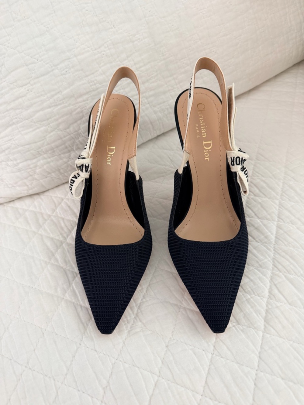 Dior Black J’Adior Slingback Pumps/Heels 10 cm heel, 36.5, BNIB - Picture 4 of 13